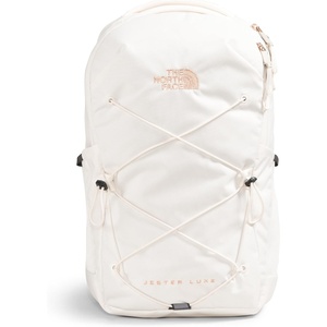 The North Face Women’s Jester Everyday Laptop Backpack – Commuter Travel Bag, Laptop Sleeve, Water-Repellent, Minimal Grey Dark Heather/Minimal Grey-NPF, One Size(Gardenia White/Burnt Coral Metallic)