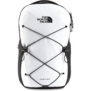 The North Face Women’s Jester Everyday Laptop Backpack – Commuter Travel Bag, Laptop Sleeve, Water-Repellent, Minimal Grey Dark Heather/Minimal Grey-NPF, One Size(Tnf White/Tnf Black)