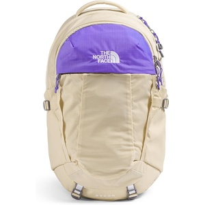 The North Face Women’s Recon Everyday Laptop Backpack – Commuter Travel Bag, 18″ Laptop Sleeve, Water-Repellent, TNF White Metallic Mélange/Mid Grey-NPF, One Size(Gravel/Optic Violet)