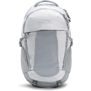 The North Face Women’s Recon Everyday Laptop Backpack – Commuter Travel Bag, 18″ Laptop Sleeve, Water-Repellent, TNF White Metallic Mélange/Mid Grey-NPF, One Size(Tnf White Metallic Mélange/Mid Grey)