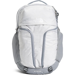 The North Face Women’s Surge Commuter Laptop Backpack – Everyday Travel Bag, Laptop Sleeve, Water-Repellent, TNF White Metallic Mélange/Mid Grey-NPF, One Size(Tnf White Metallic Mélange/Mid Grey-npf)