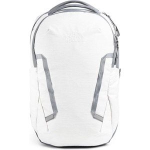 The North Face Women’s Vault Everyday Laptop Backpack – Commuter Travel Bag, Water-Repellent, Spacious Main Compartment, TNF White Metallic Mélange/Mid Grey-NPF, One Size(Tnf White Metallic Mélange/Mid Grey-npf)