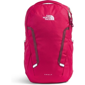 The North Face Women’s Vault Everyday Laptop Backpack – Commuter Travel Bag, Water-Repellent, Spacious Main Compartment, TNF White Metallic Mélange/Mid Grey-NPF, One Size(Lali Guran/Rhododendron)