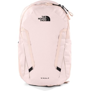 The North Face Women’s Vault Everyday Laptop Backpack – Commuter Travel Bag, Water-Repellent, Spacious Main Compartment, TNF White Metallic Mélange/Mid Grey-NPF, One Size(Pink Salt)