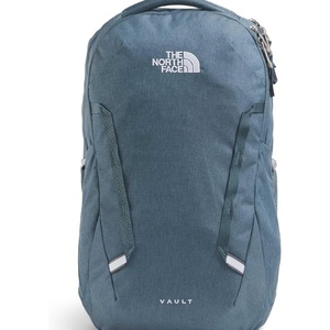The North Face Women’s Vault Everyday Laptop Backpack – Commuter Travel Bag, Water-Repellent, Spacious Main Compartment, TNF White Metallic Mélange/Mid Grey-NPF, One Size(Granite Grey Light Heather/Frost Grey)