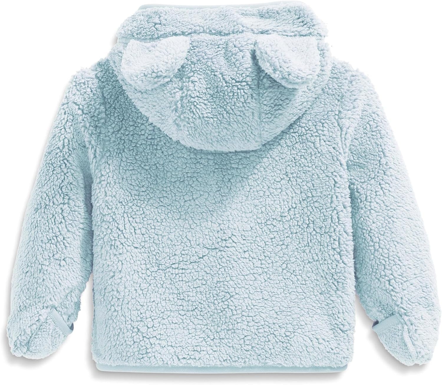 imageTHE NORTH FACE Baby Campshire Full Zip Hoodie Cozy Fleece Winter Jacket for Toddlers With Mittens amp Attached Bear Ear HoodPolar Haze