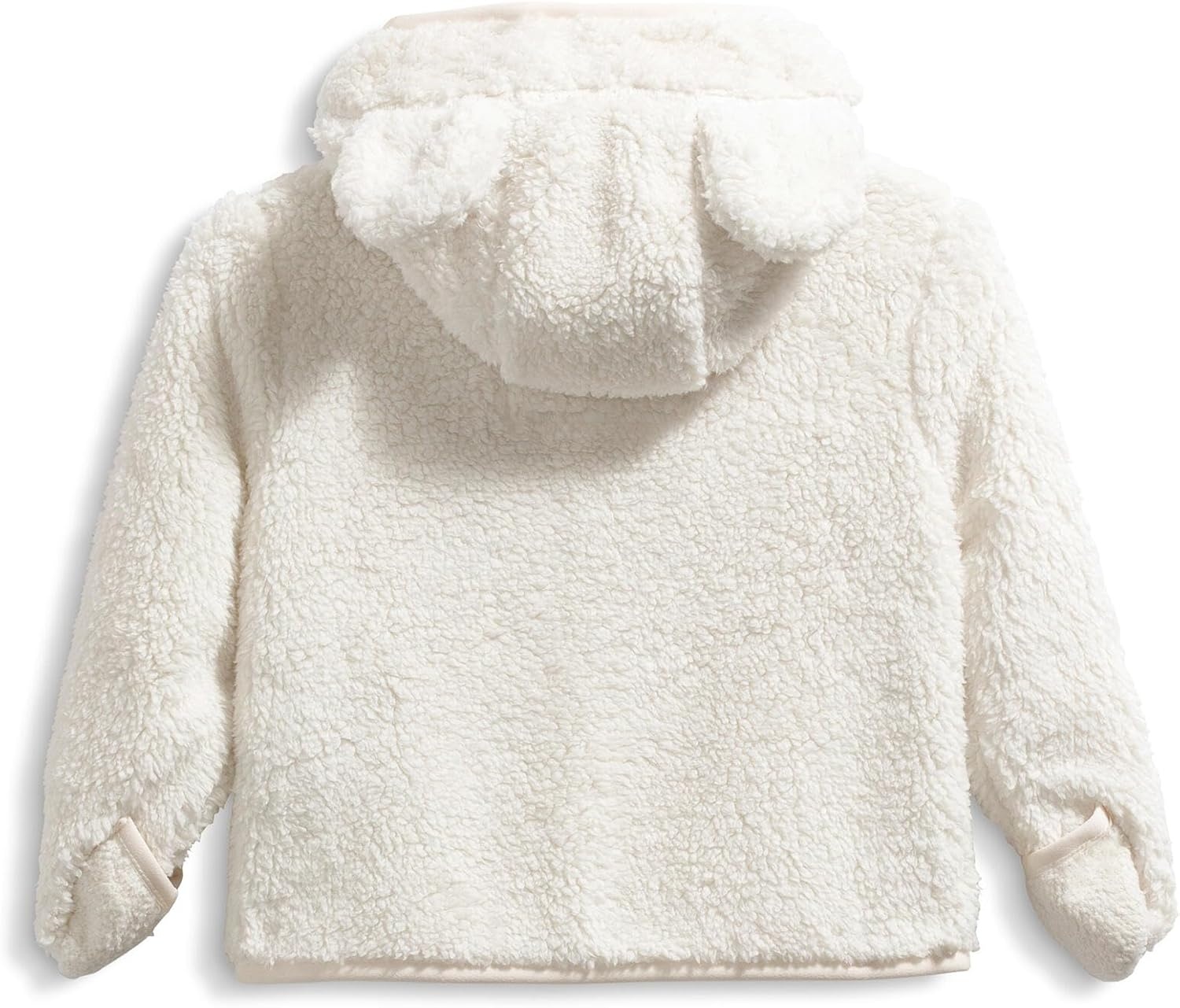 imageTHE NORTH FACE Baby Campshire Full Zip Hoodie Cozy Fleece Winter Jacket for Toddlers With Mittens amp Attached Bear Ear HoodWhite Dune