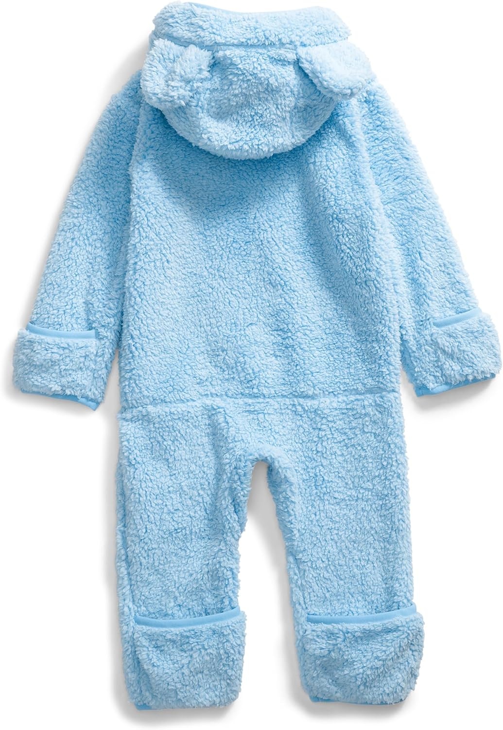 imageTHE NORTH FACE Baby Campshire Onepiece Cozy Fleece Winter Onesie With Mittens Booties amp Attached Bear Ear HoodCornflower