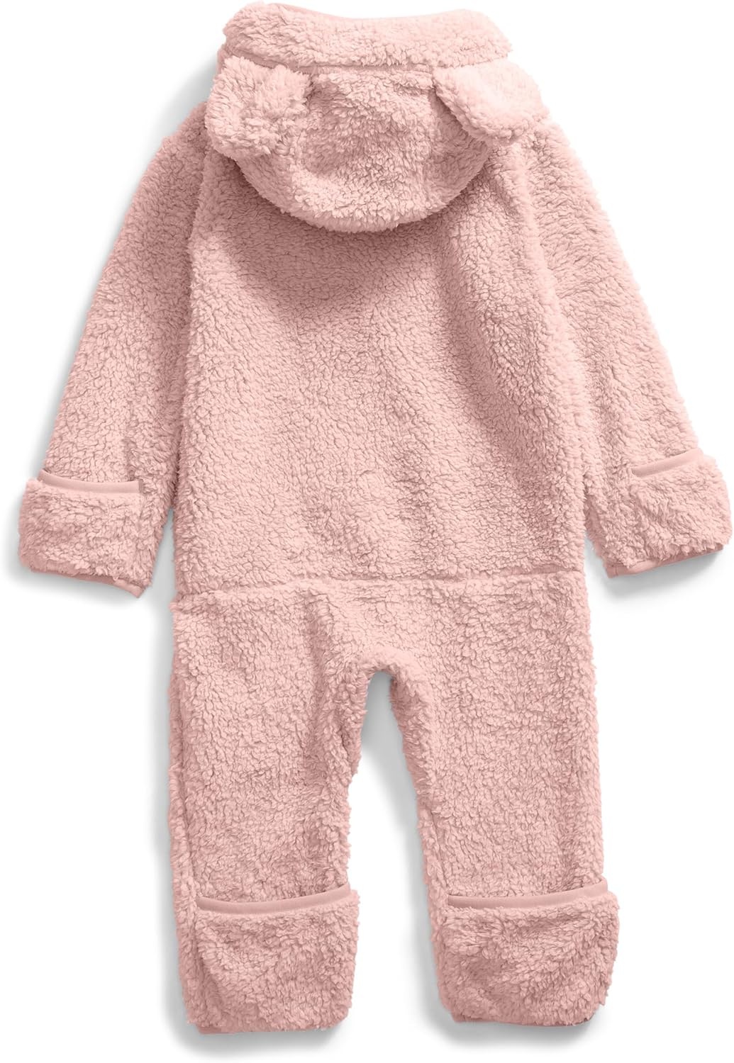 imageTHE NORTH FACE Baby Campshire Onepiece Cozy Fleece Winter Onesie With Mittens Booties amp Attached Bear Ear HoodPink Moss