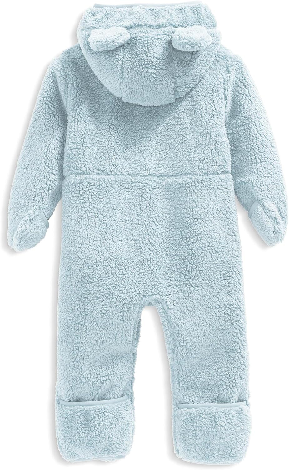 imageTHE NORTH FACE Baby Campshire Onepiece Cozy Fleece Winter Onesie With Mittens Booties amp Attached Bear Ear HoodPolar Haze