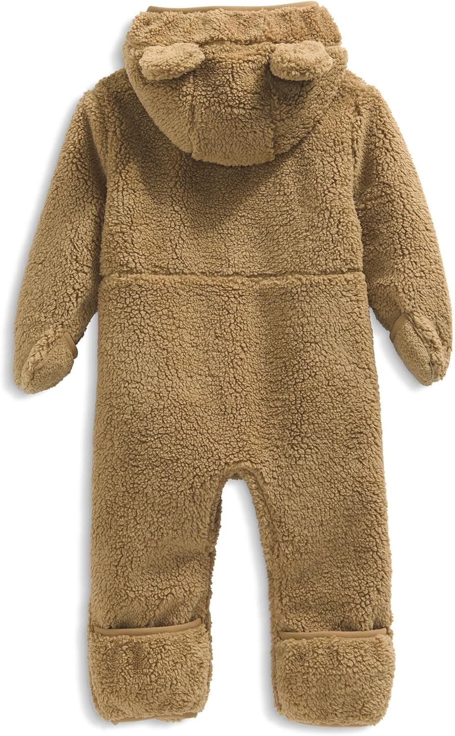 imageTHE NORTH FACE Baby Campshire Onepiece Cozy Fleece Winter Onesie With Mittens Booties amp Attached Bear Ear HoodTeddy Brown