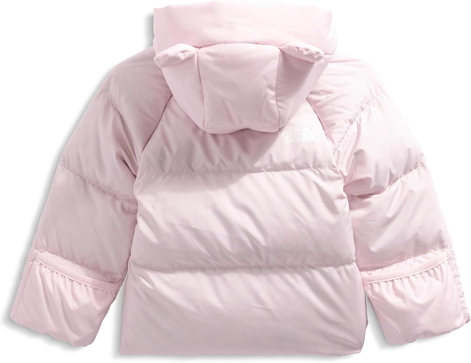 imageTHE NORTH FACE Baby North Down FleeceLined Jacket Water Repellent Waterfowl Down Insulation Attached Hood With EarsPale Blossom
