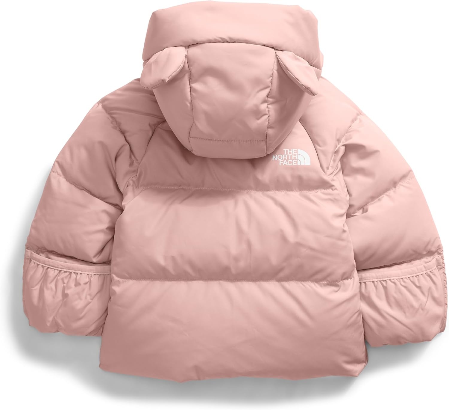 imageTHE NORTH FACE Baby North Down FleeceLined Jacket Water Repellent Waterfowl Down Insulation Attached Hood With EarsPink Moss