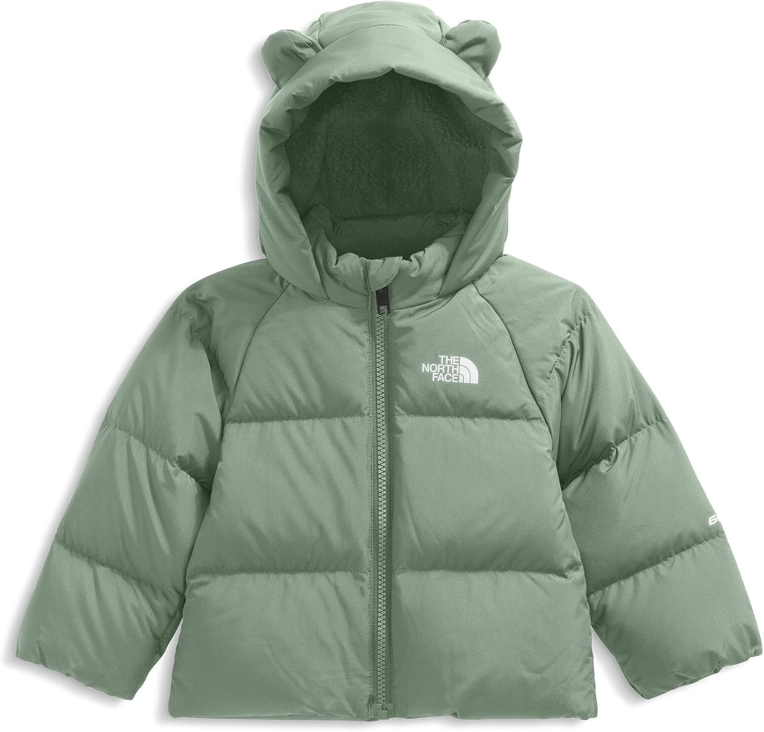 imageTHE NORTH FACE Baby North Down FleeceLined Jacket Water Repellent Waterfowl Down Insulation Attached Hood With EarsSlate Moss