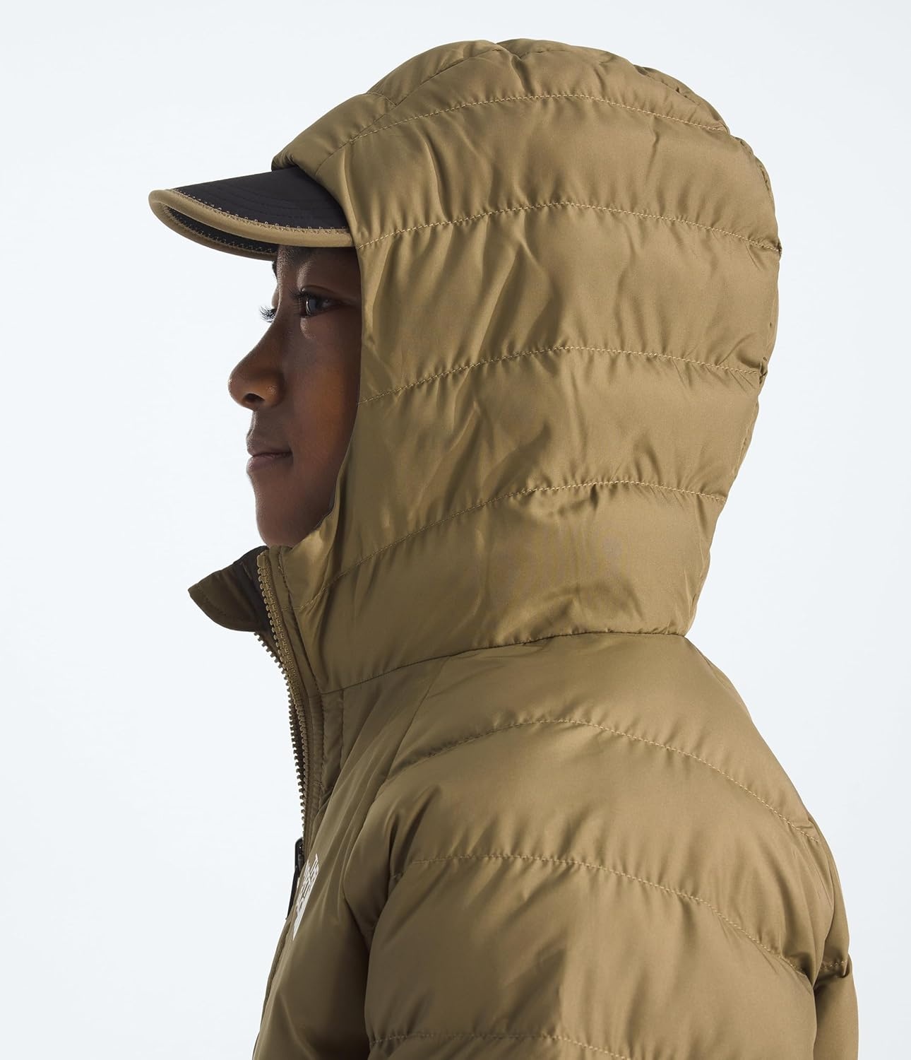 imageTHE NORTH FACE Boys Reversible Perrito Hooded Jacket Waterproof Winter Puffer Coat Lightweight Outerwear for TravelCedarNew Taupe Green