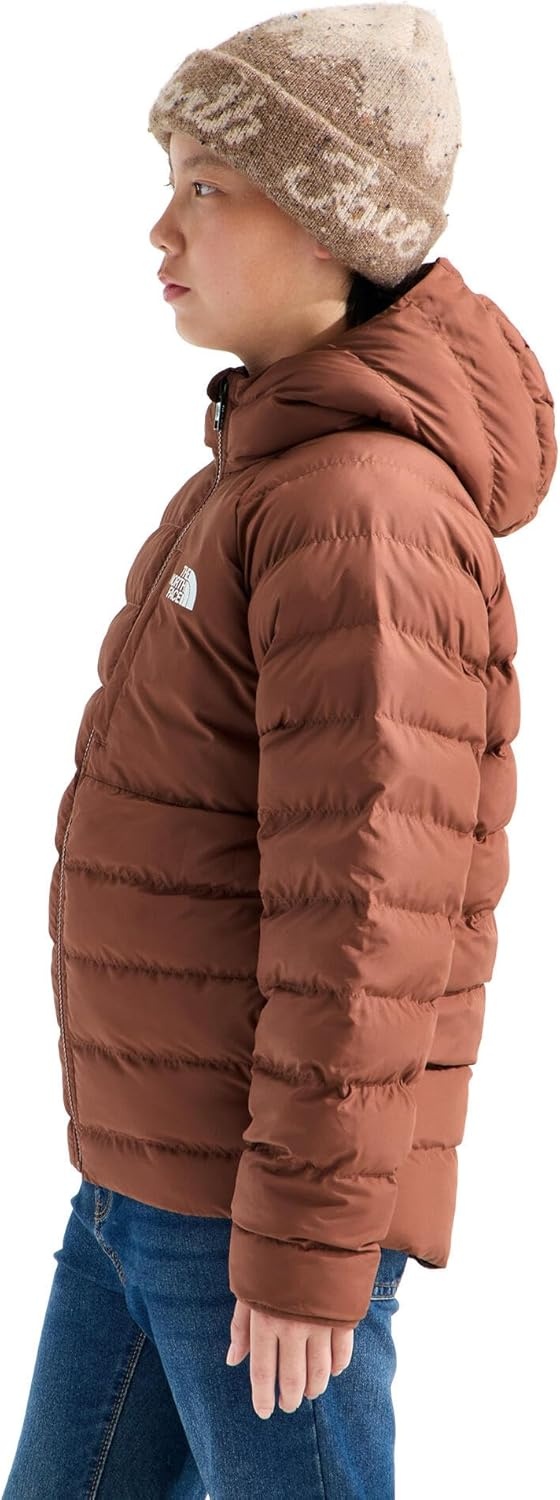 imageTHE NORTH FACE Boys Reversible Perrito Hooded Jacket Waterproof Winter Puffer Coat Lightweight Outerwear for TravelCopper Silt