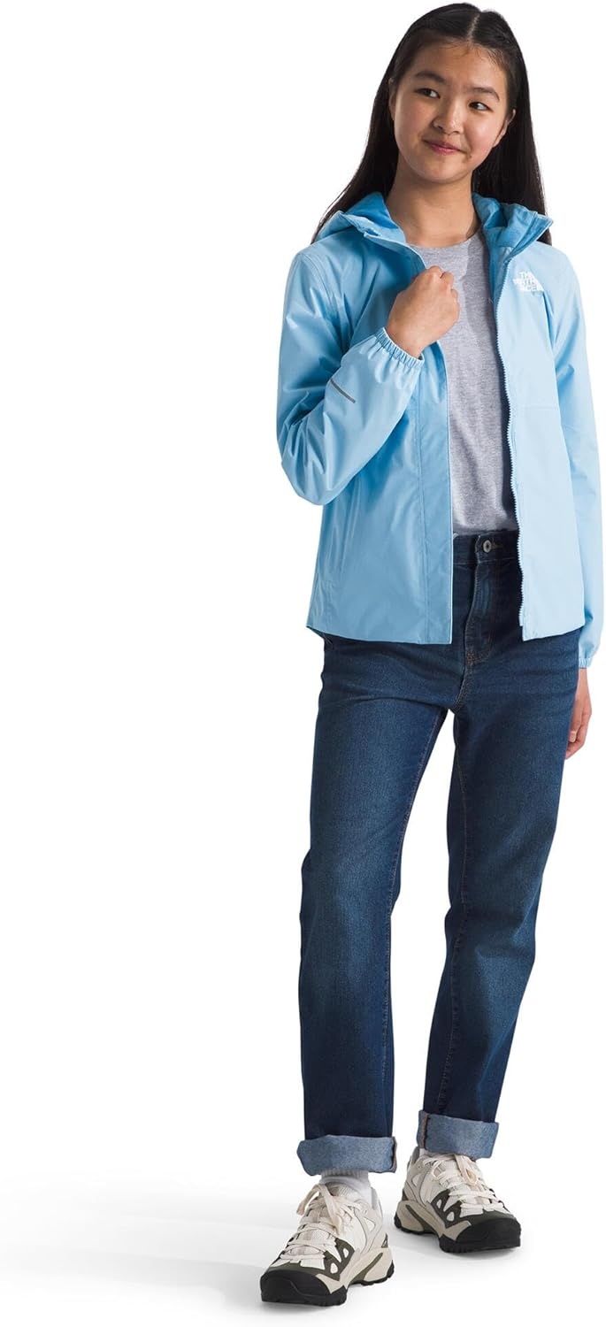image:imageTHE NORTH FACE Girls Antora Rain Jacket Waterproof Breathable 3piece Hood Secure Zip Hand PocketCornflower