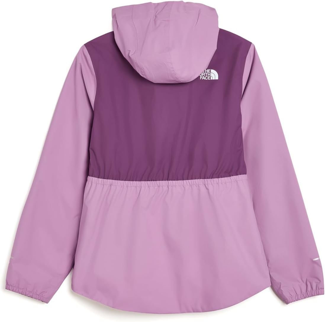 image:imageTHE NORTH FACE Girls Antora Rain Jacket Waterproof Breathable 3piece Hood Secure Zip Hand PocketHushed LavenderChroma Purple