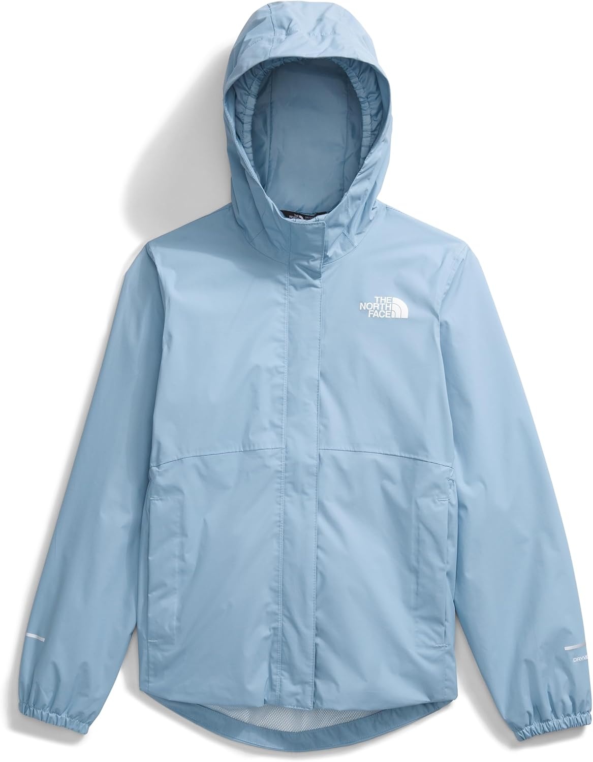image:imageTHE NORTH FACE Girls Antora Rain Jacket Waterproof Breathable 3piece Hood Secure Zip Hand PocketSteel Blue