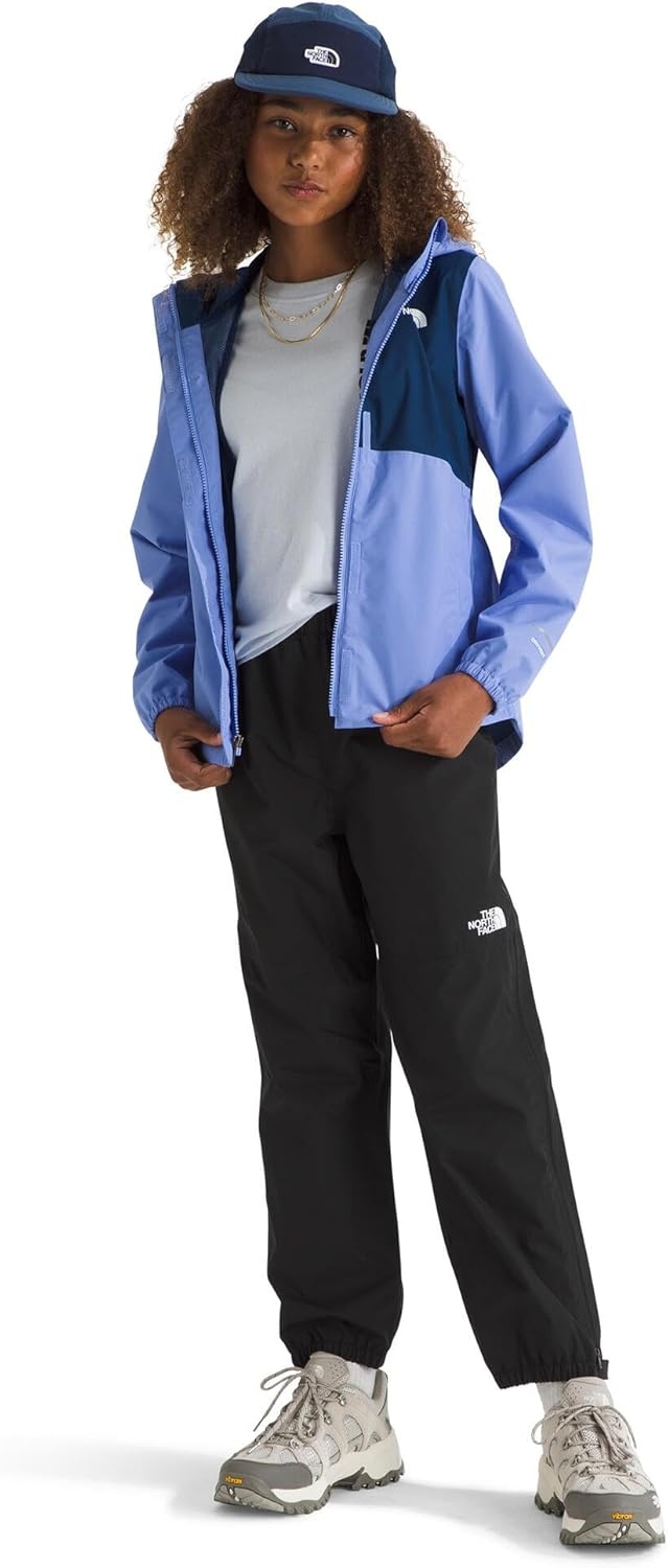 image:imageTHE NORTH FACE Girls Antora Rain Jacket Waterproof Breathable 3piece Hood Secure Zip Hand PocketVirtual Blue