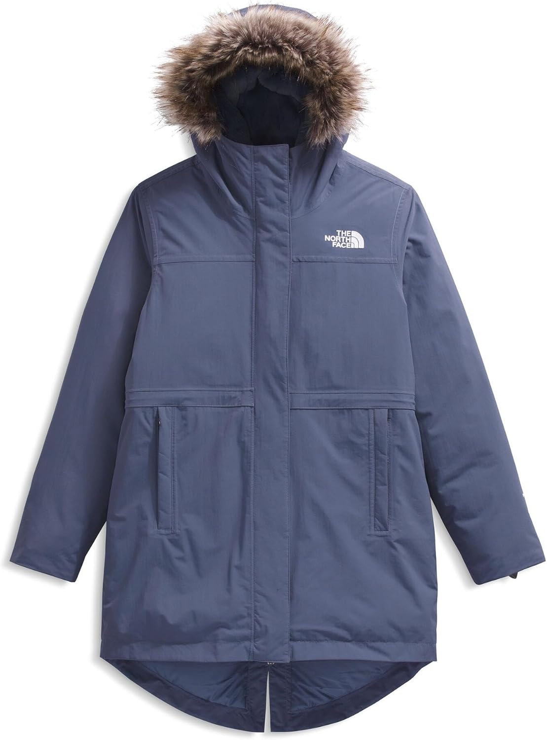 imageTHE NORTH FACE Girls Arctic Parka Waterproof Winter Jacket With Waterfowl Down Insulation Fleece Lined HoodTwilight Galaxy