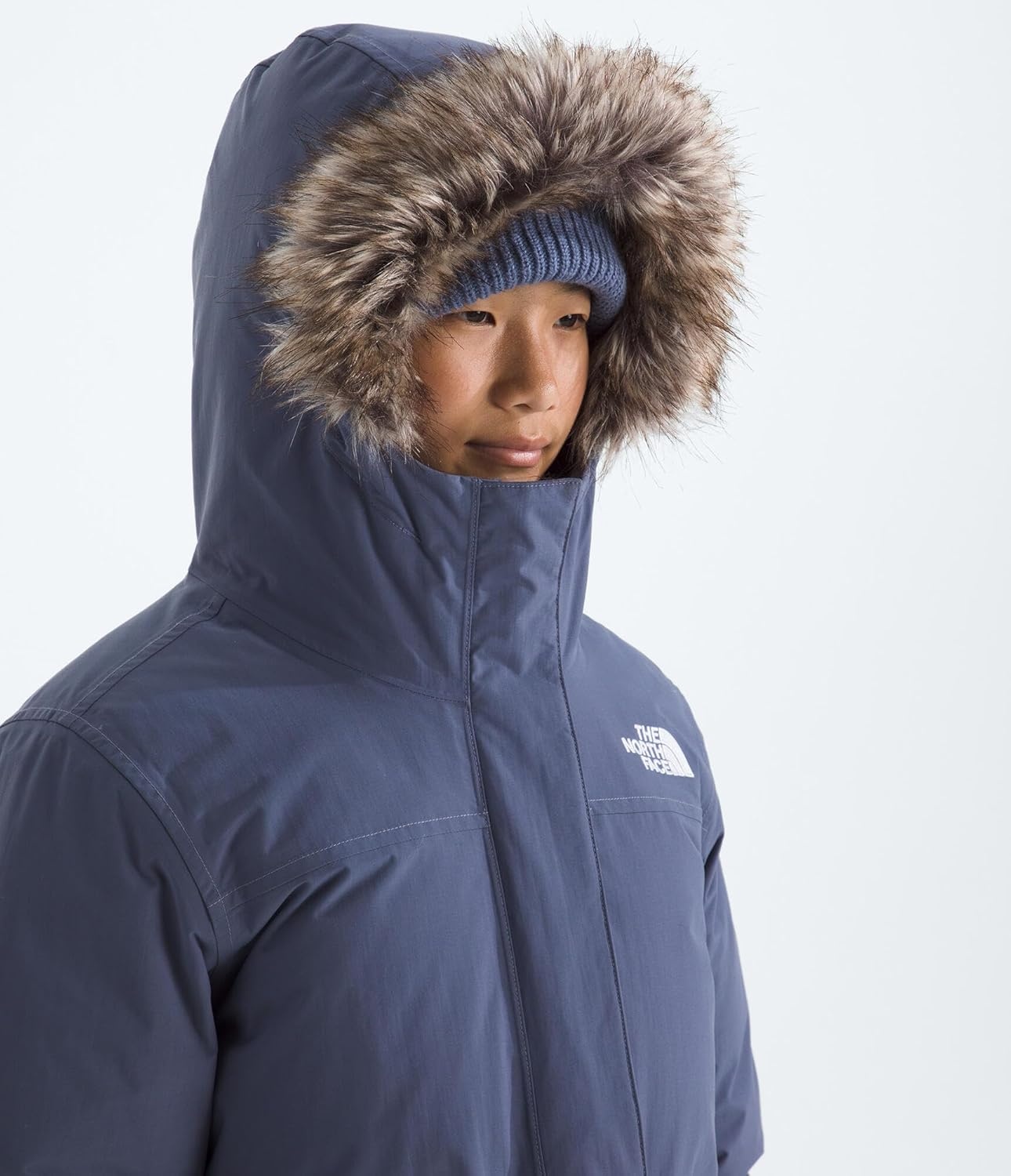 imageTHE NORTH FACE Girls Arctic Parka Waterproof Winter Jacket With Waterfowl Down Insulation Fleece Lined HoodTwilight Galaxy