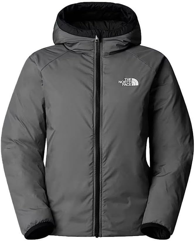 imageTHE NORTH FACE Girls Reversible Perrito Hooded Jacket Lightweight amp Water Resistant Winter Coat Synthetic InsulationBlack