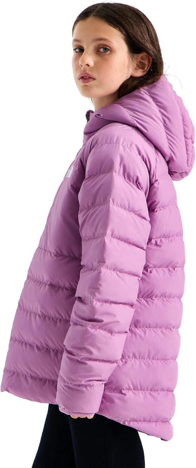 imageTHE NORTH FACE Girls Reversible Perrito Hooded Jacket Lightweight amp Water Resistant Winter Coat Synthetic InsulationHushed Lavender