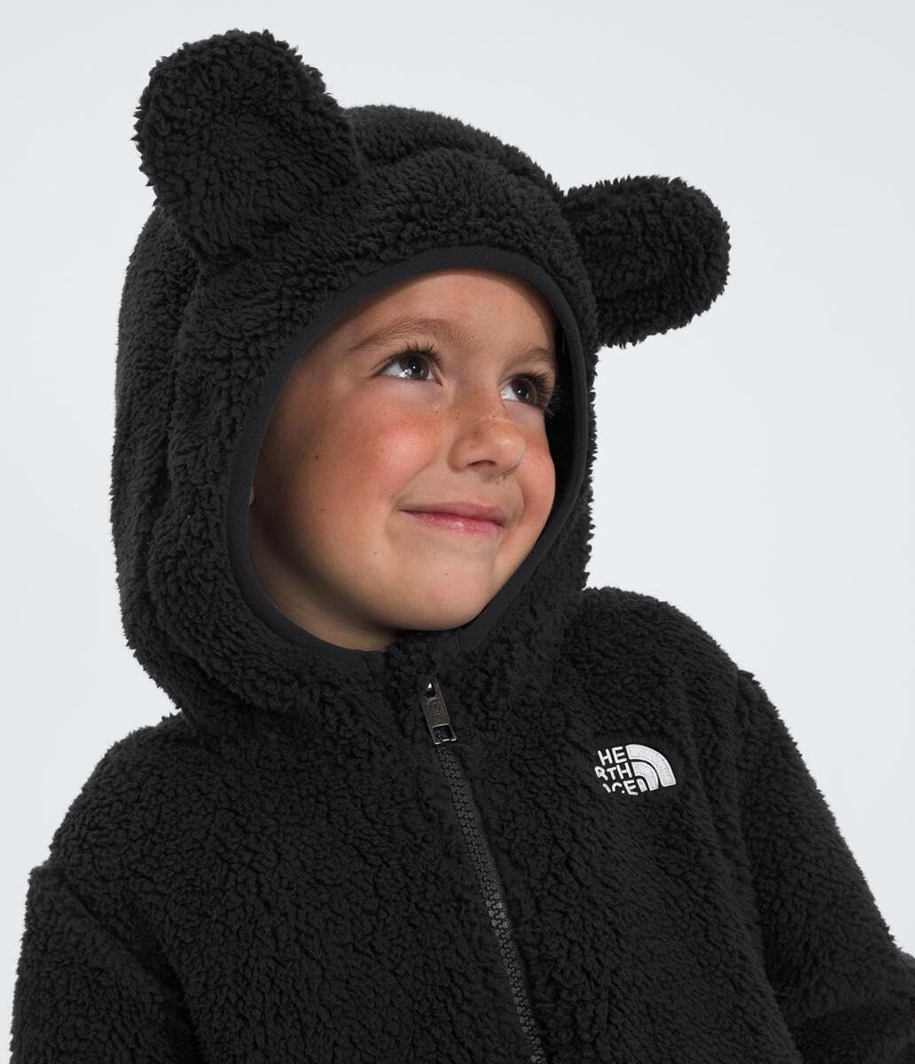 imageTHE NORTH FACE Kids Campshire Full Zip Hoodie Cozy Fleece Winter Jacket Open Hand Pockets amp Attached Hood With Bear EarsTnf Black