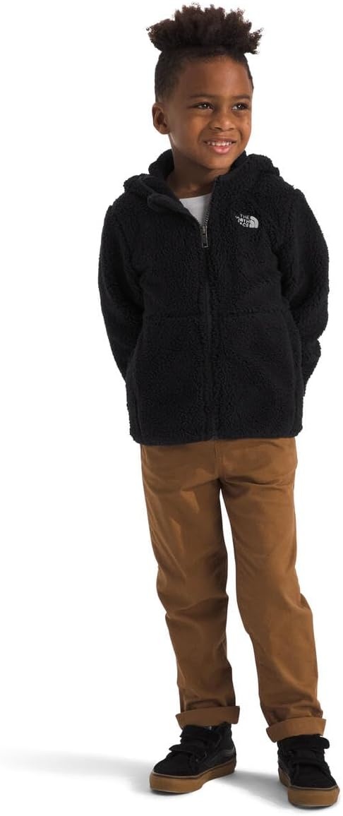 imageTHE NORTH FACE Kids Campshire Full Zip Hoodie Cozy Fleece Winter Jacket Open Hand Pockets amp Attached Hood With Bear EarsTnf Black