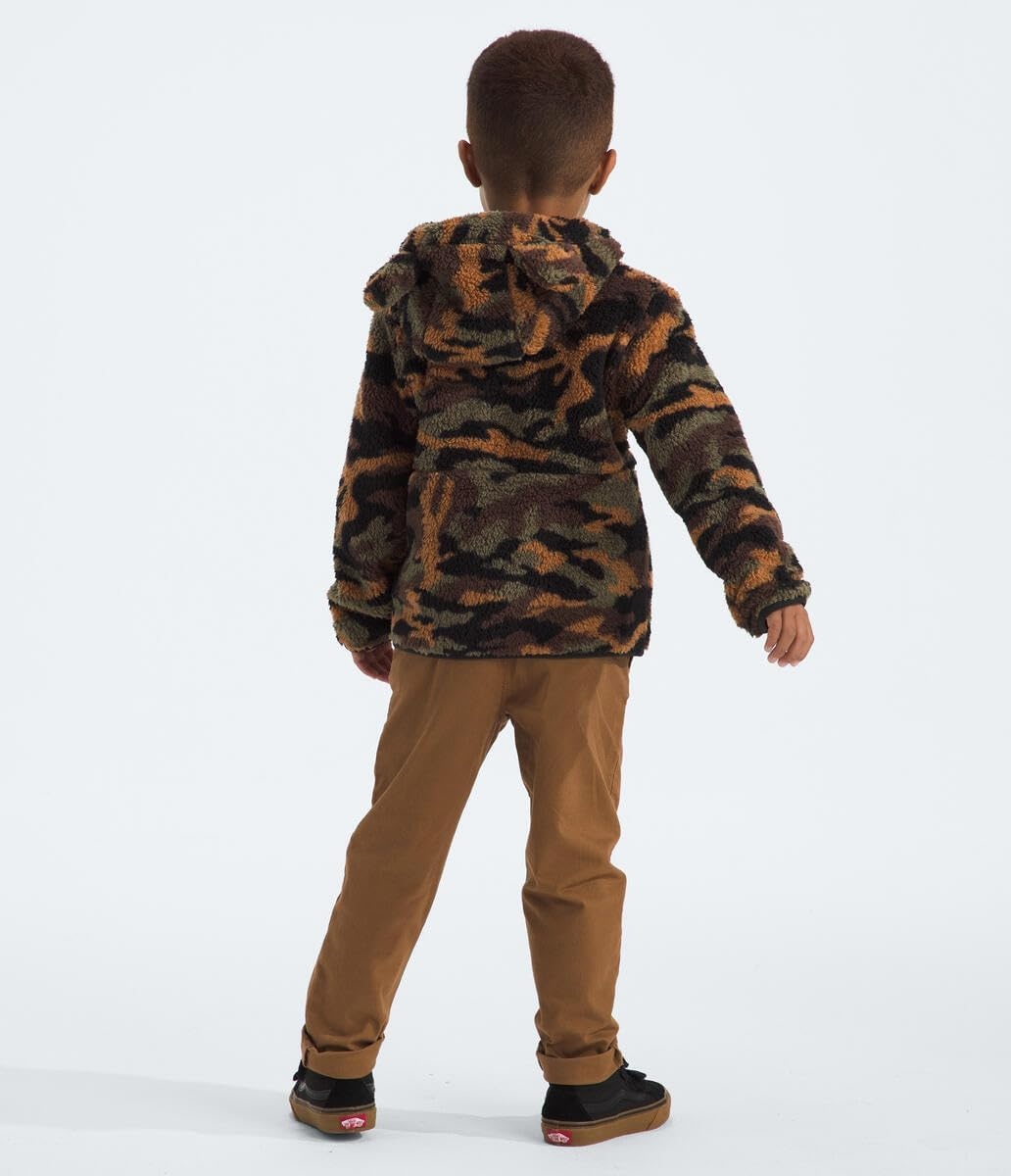imageTHE NORTH FACE Kids Campshire Full Zip Hoodie Cozy Fleece Winter Jacket Open Hand Pockets amp Attached Hood With Bear EarsTnf Black Tnf Camo Small Print