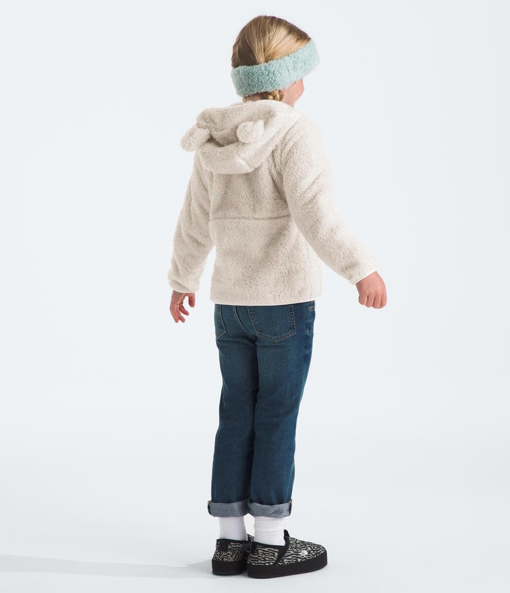 imageTHE NORTH FACE Kids Campshire Full Zip Hoodie Cozy Fleece Winter Jacket Open Hand Pockets amp Attached Hood With Bear EarsWhite DuneSparkle