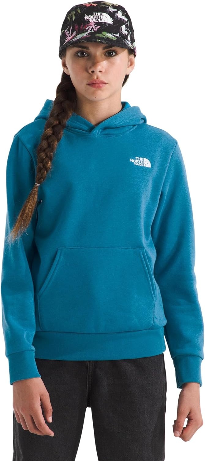 image:imageTHE NORTH FACE Kids Evolution Emb Pullover Hoodie Sweatshirt for Boys amp Girls With 2 Piece Hood Kangaroo PocketDusk Blue