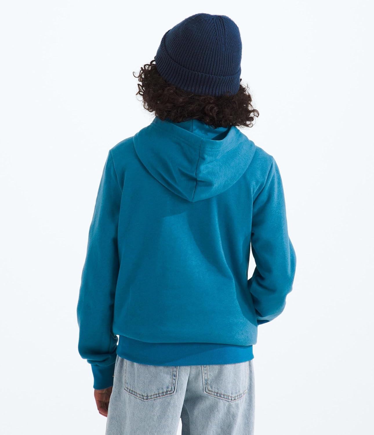 image:imageTHE NORTH FACE Kids Evolution Emb Pullover Hoodie Sweatshirt for Boys amp Girls With 2 Piece Hood Kangaroo PocketDusk Blue