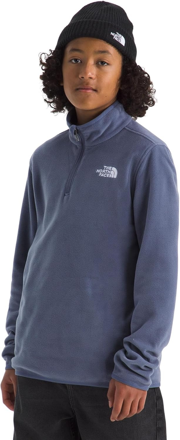 image:imageTHE NORTH FACE Kids Glacier 14 Zip Pullover Recycled Fleece Jacket for Boys amp Girls Stylish Stand CollarTwilight Galaxy