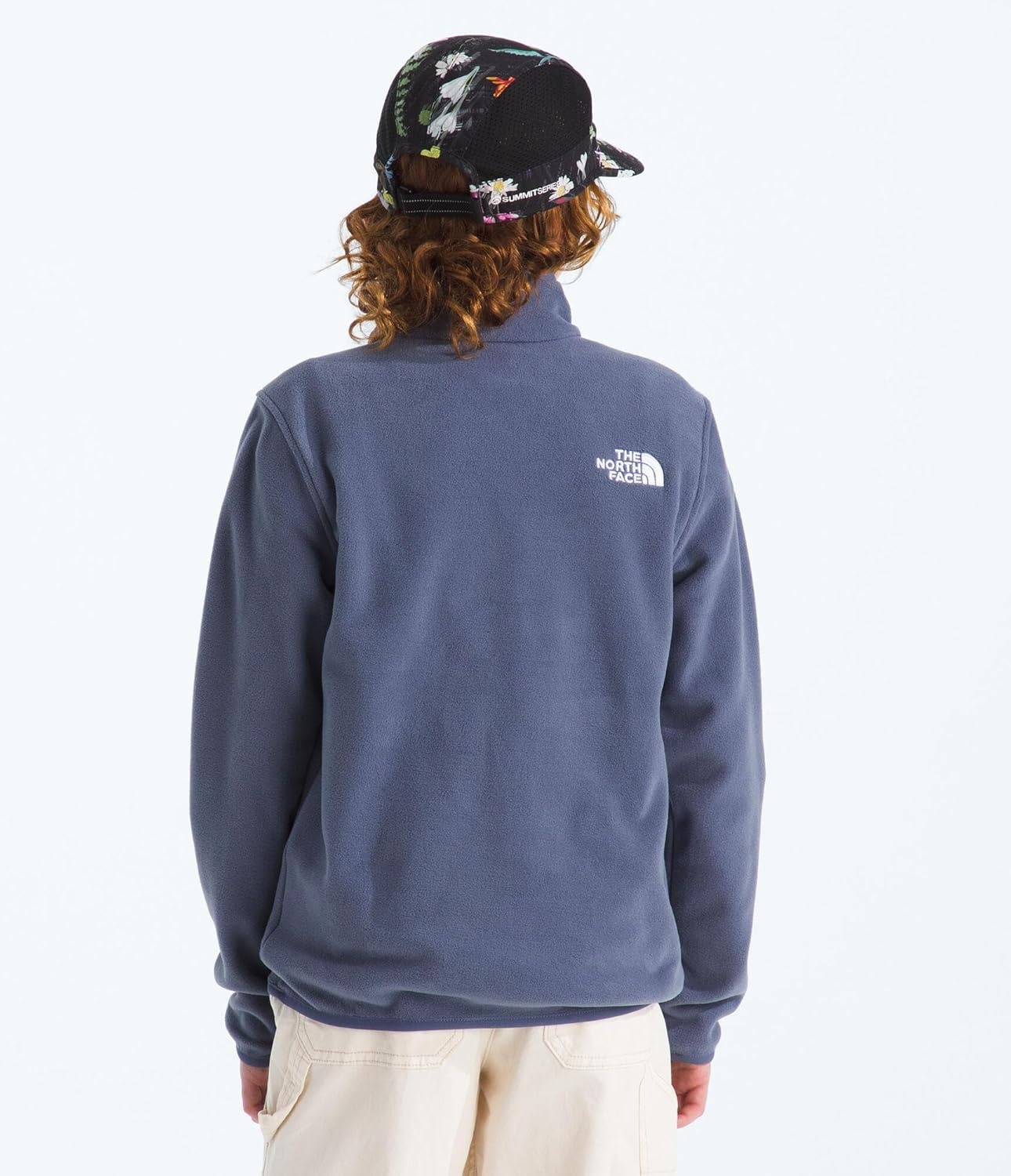 image:imageTHE NORTH FACE Kids Glacier 14 Zip Pullover Recycled Fleece Jacket for Boys amp Girls Stylish Stand CollarTwilight Galaxy