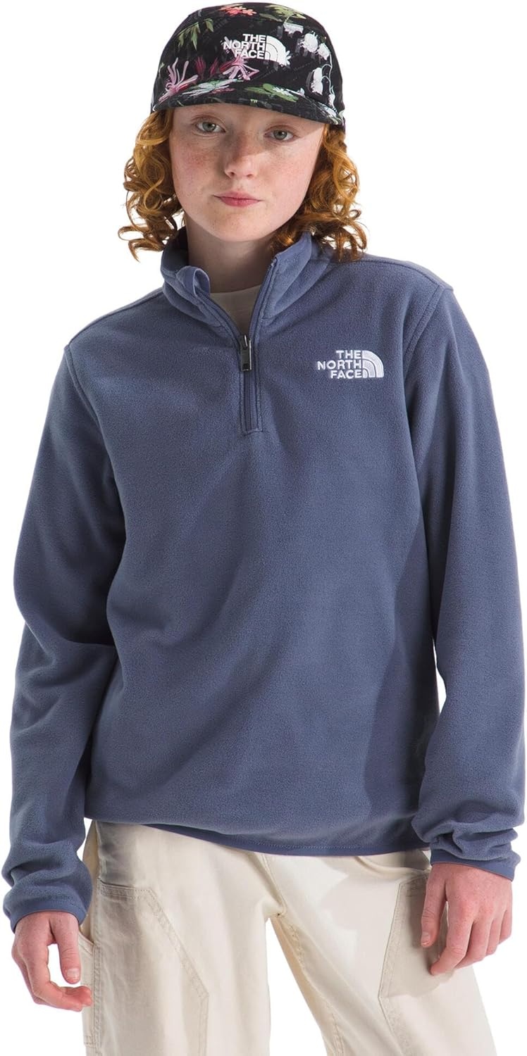 image:imageTHE NORTH FACE Kids Glacier 14 Zip Pullover Recycled Fleece Jacket for Boys amp Girls Stylish Stand CollarTwilight Galaxy