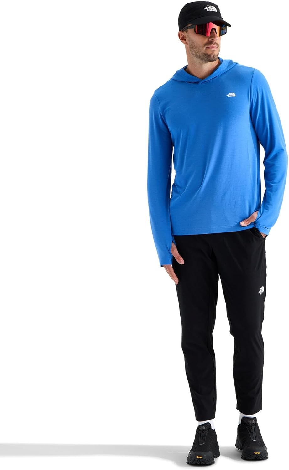image:imageTHE NORTH FACE Mens Adventure Sun Hoodie Light amp Breathable With Upf 40 Sun Protection amp 3piece HoodActive Blue