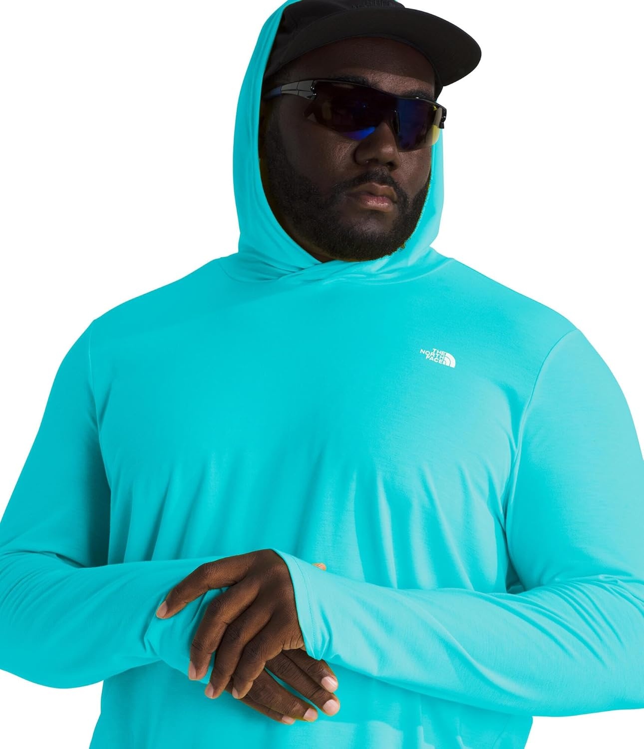 image:imageTHE NORTH FACE Mens Adventure Sun Hoodie Light amp Breathable With Upf 40 Sun Protection amp 3piece HoodGalactic Blue