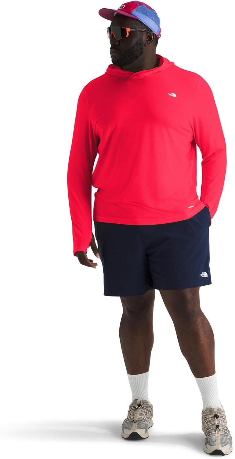 image:imageTHE NORTH FACE Mens Adventure Sun Hoodie Light amp Breathable With Upf 40 Sun Protection amp 3piece HoodHibiscus