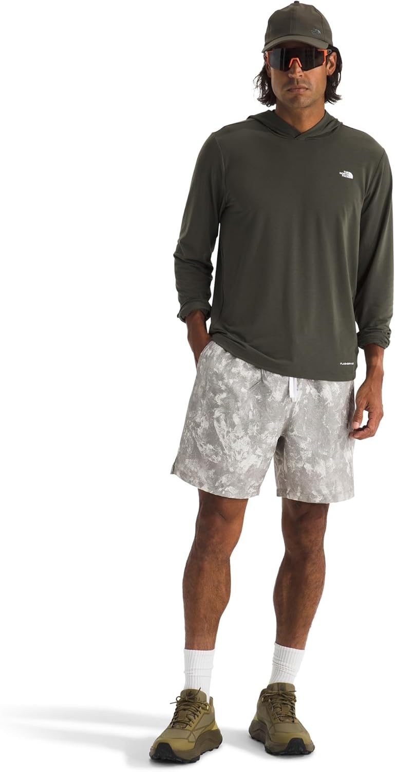 image:imageTHE NORTH FACE Mens Adventure Sun Hoodie Light amp Breathable With Upf 40 Sun Protection amp 3piece HoodNew Taupe Green