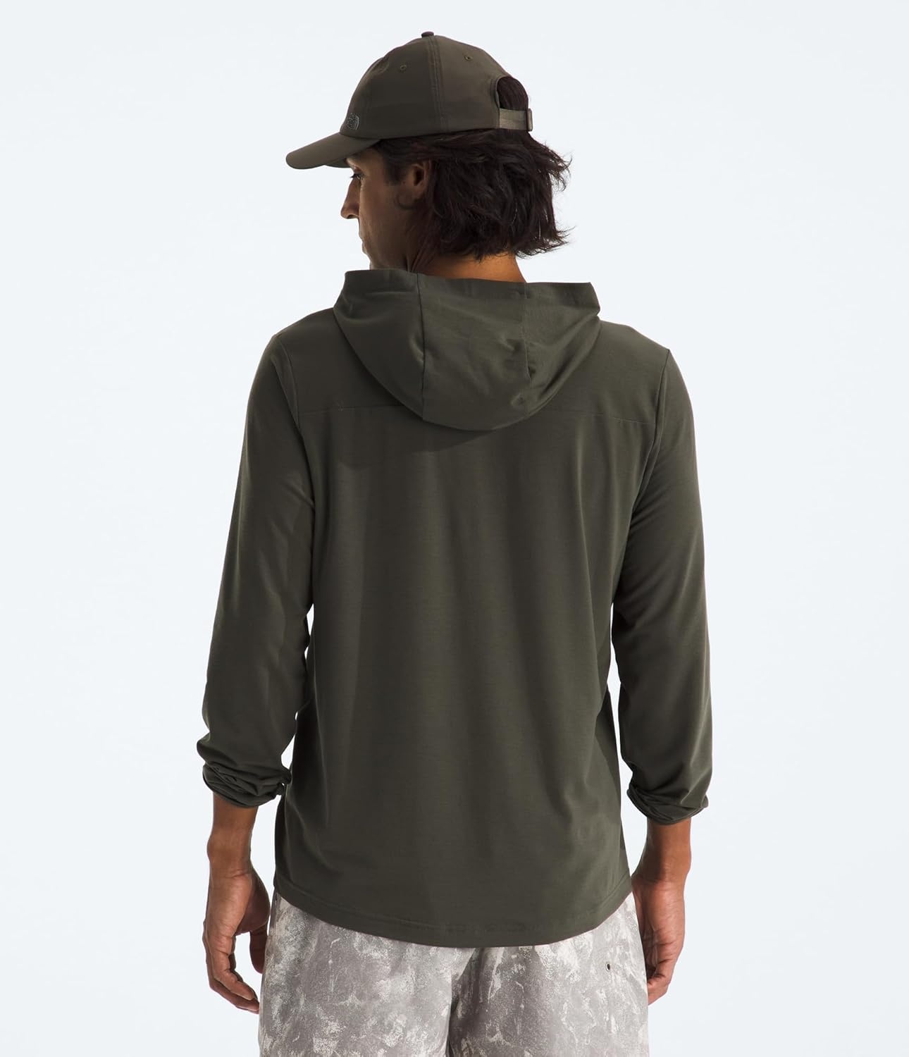 image:imageTHE NORTH FACE Mens Adventure Sun Hoodie Light amp Breathable With Upf 40 Sun Protection amp 3piece HoodNew Taupe Green