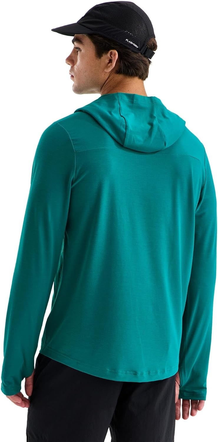 image:imageTHE NORTH FACE Mens Adventure Sun Hoodie Light amp Breathable With Upf 40 Sun Protection amp 3piece HoodRestorative Teal