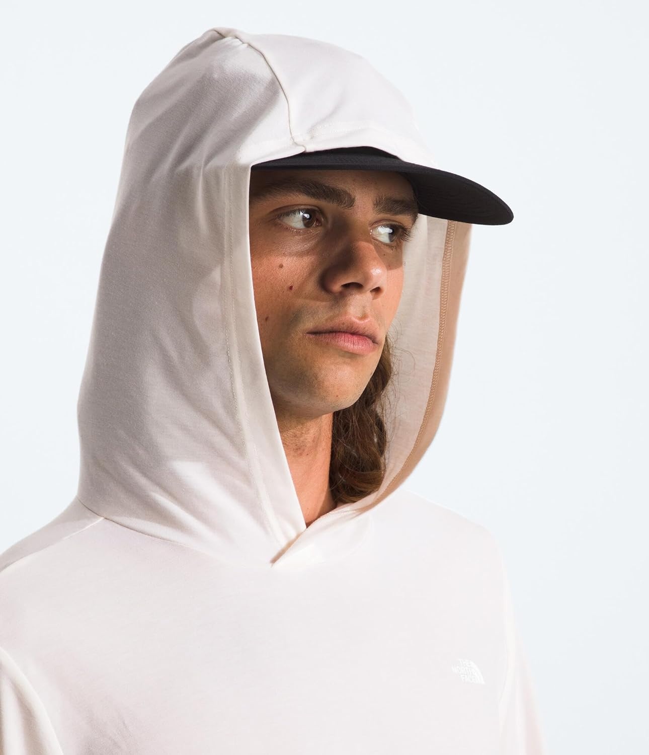 image:imageTHE NORTH FACE Mens Adventure Sun Hoodie Light amp Breathable With Upf 40 Sun Protection amp 3piece HoodWhite Dune