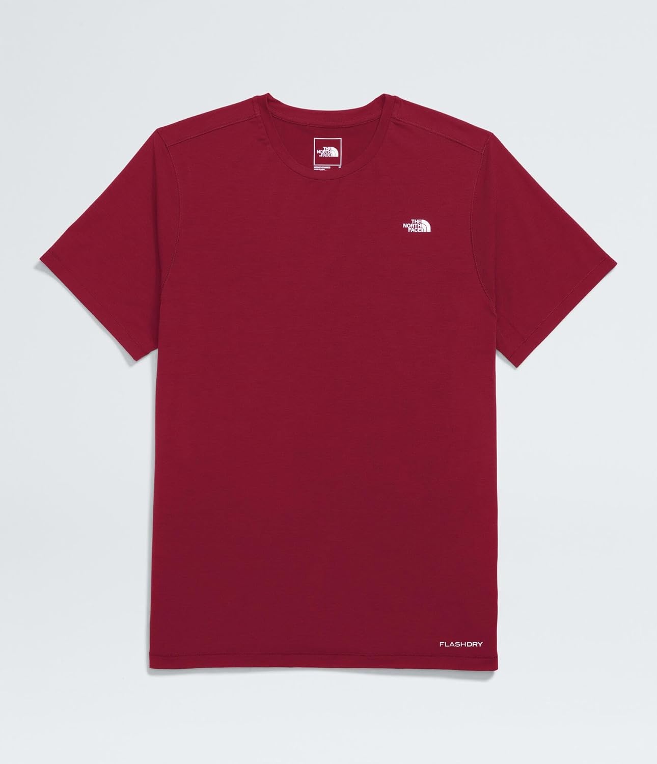 image:imageTHE NORTH FACE Mens Adventure Tee Lightweight amp Stretchy Shirt With Setin Sleeves amp Heat Transfer LogoBeetroot