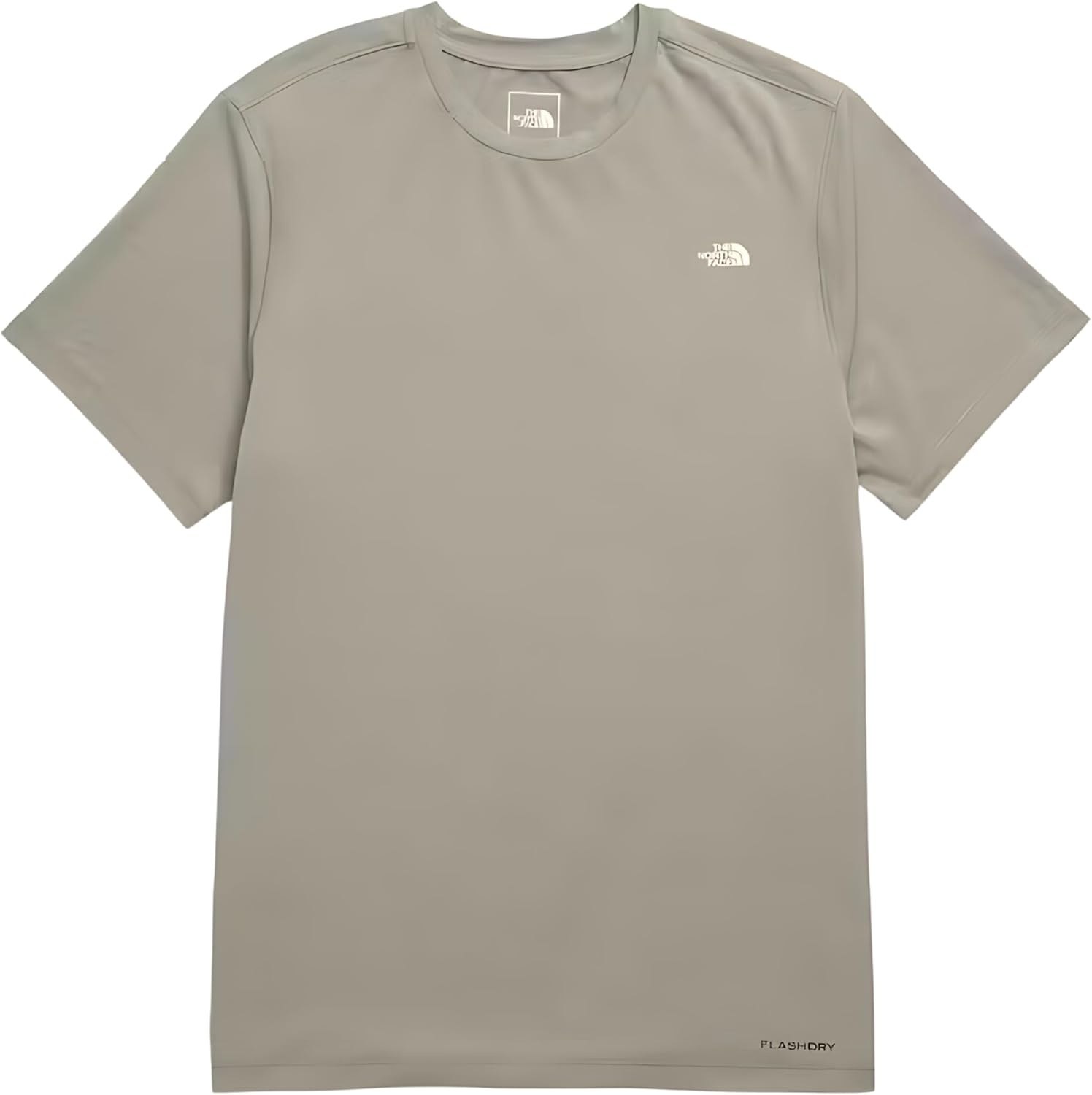 image:imageTHE NORTH FACE Mens Adventure Tee Lightweight amp Stretchy Shirt With Setin Sleeves amp Heat Transfer LogoClay Grey