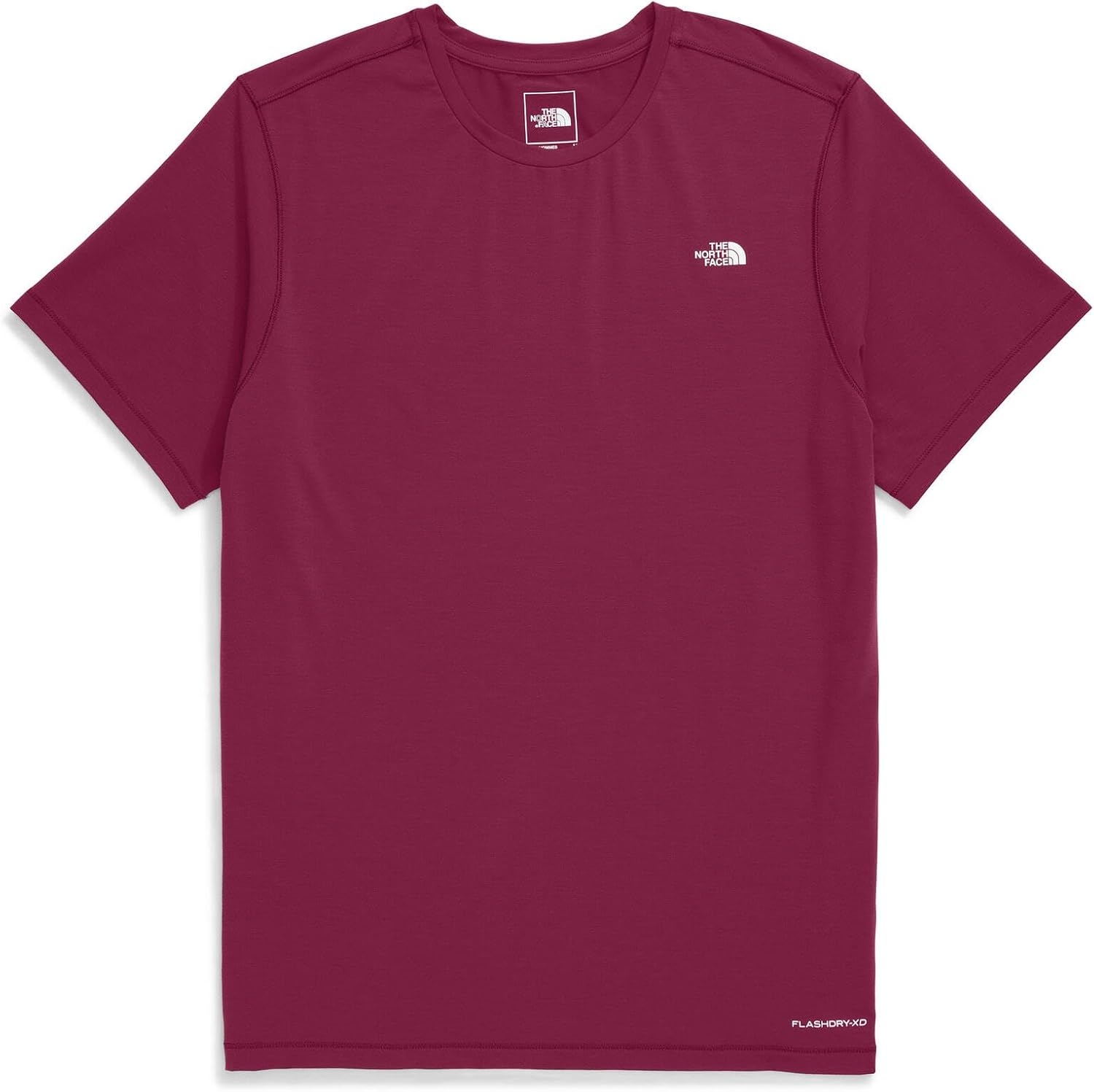image:imageTHE NORTH FACE Mens Adventure Tee Lightweight amp Stretchy Shirt With Setin Sleeves amp Heat Transfer LogoCyber Berry