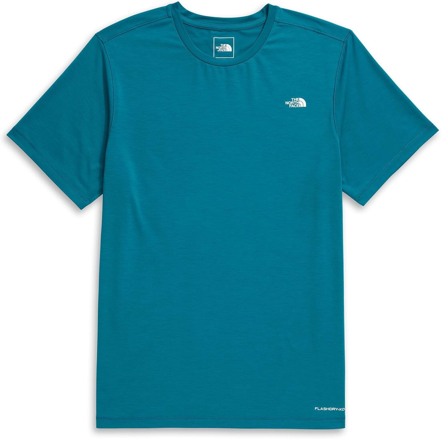 image:imageTHE NORTH FACE Mens Adventure Tee Lightweight amp Stretchy Shirt With Setin Sleeves amp Heat Transfer LogoDigital Steel