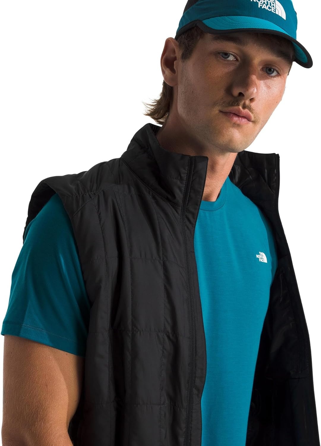 image:imageTHE NORTH FACE Mens Adventure Tee Lightweight amp Stretchy Shirt With Setin Sleeves amp Heat Transfer LogoDigital Steel