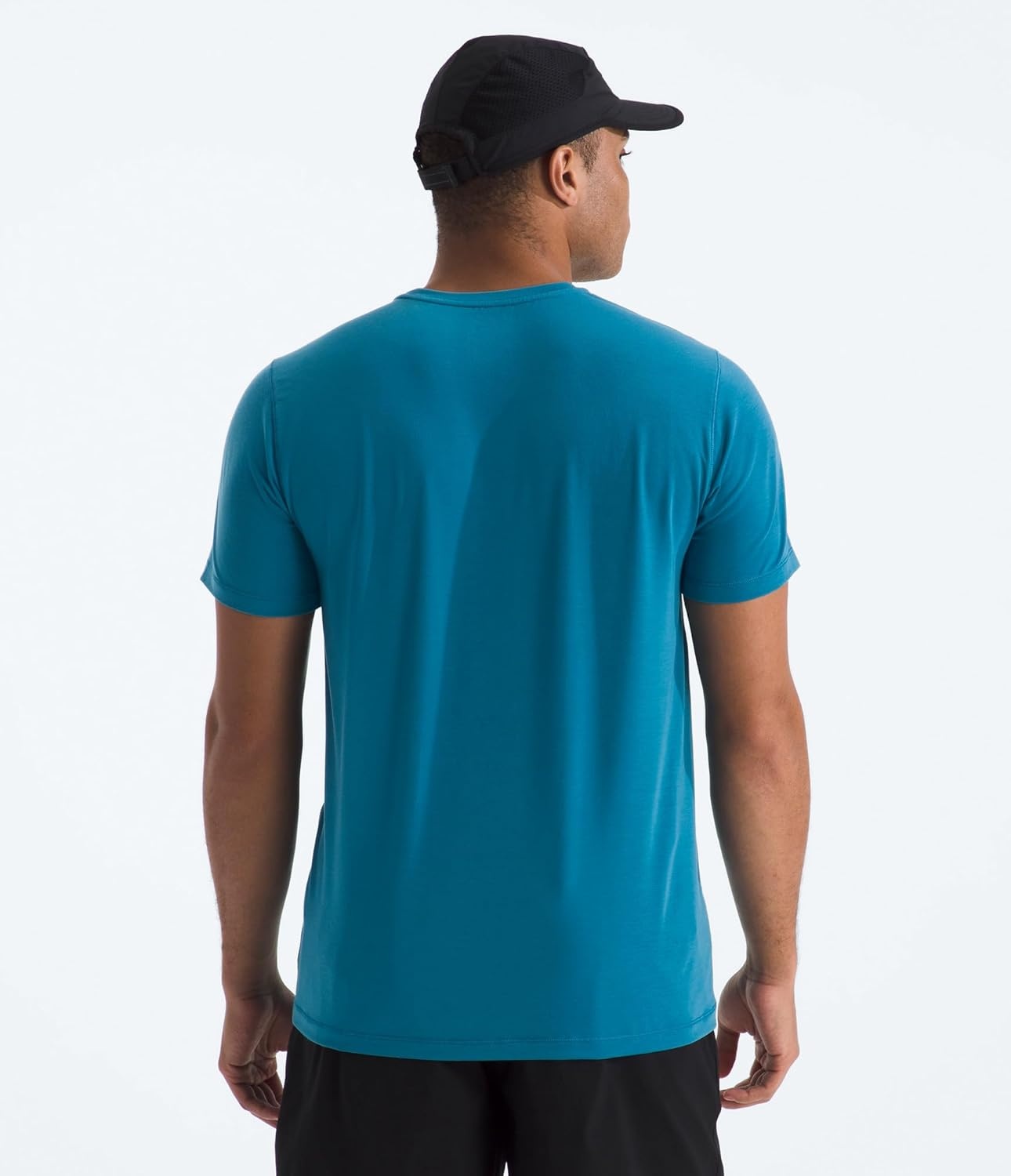 image:imageTHE NORTH FACE Mens Adventure Tee Lightweight amp Stretchy Shirt With Setin Sleeves amp Heat Transfer LogoDusk Blue